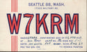 Tarjeta Qsl - De W7krm  A Lu6ha (año 1947) 0