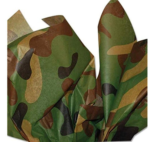 Camuflaje Papel De Seda De 20 Pulgadas X 30 Pulgadas Hojas D 0