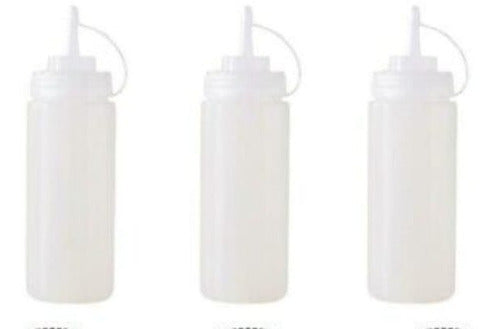 CL Pack of 4 Salsa Squeeze Bottles - Mustard, Mayonnaise, or Oils 6