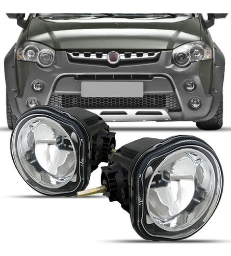 Fog Lights Kit with Brackets for Fiat Strada Adventure 0