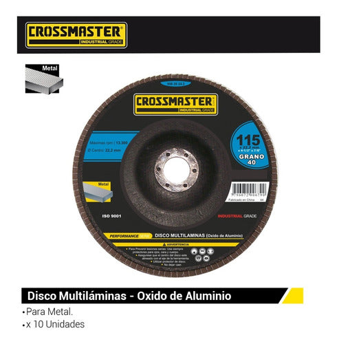 Crossmaster Multilayer Aluminum Oxide Disc 115x22.2mm 1