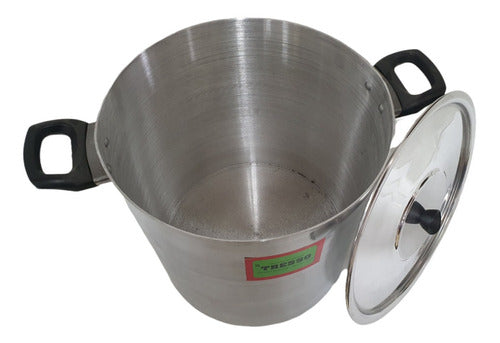 Aluminum Pot N°28 with Bakelite Handles 16 Liters Capacity by Tresso 1