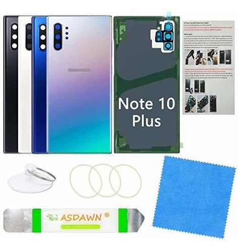 Asdawn Tapa Trasera De Repuesto Para Samsung Note 10 Plus Aura Glow 0