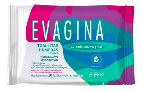 Evagina Kit Higiene Intima Toallitas Humedas + Gel + Jabon 1