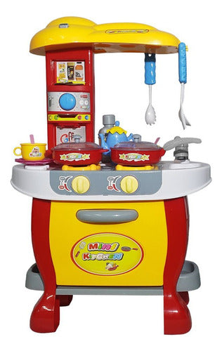 Cocina Cocinita Infantil Sonido + Luz + 28  Accesorios - El 0