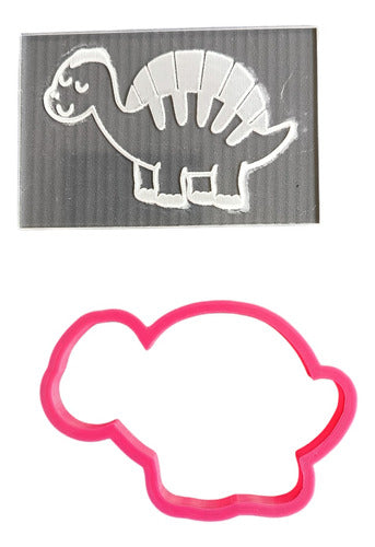 Acrylic Dinosaur Texturizing Stamp with Cutter Various Models 0