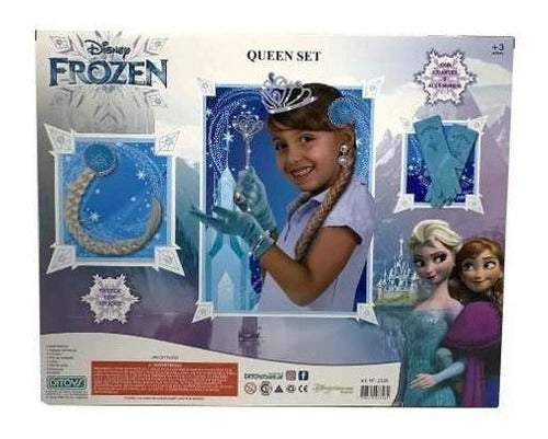 Frozen Set Queen Ditoys Corona Trenza,guante 1