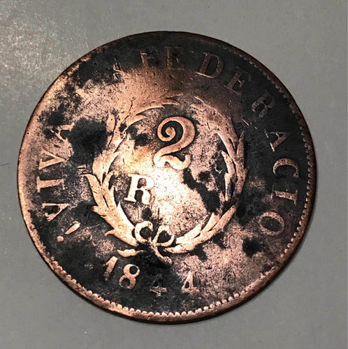 Moneda 2 Reales Época De Rosas 0