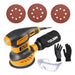 Tolsen Roto-Orbital Sander Circular 125mm 280W 230V 50 Hz - Sc - 0