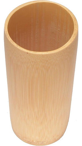 BambooMN Natural Bamboo Flower Vase / Support - Carbonized Brown 2