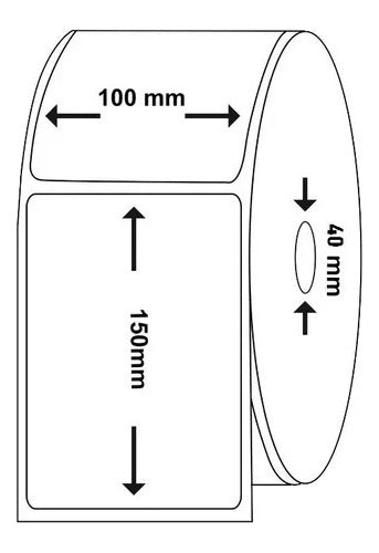 E-tiquetas 10 Self-Adhesive Thermal Labels 100x150 mm 3