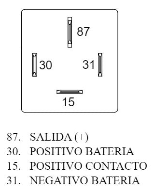 Rele Temporizador Levantacristales Vw Gol 377959753 4 Term. 1