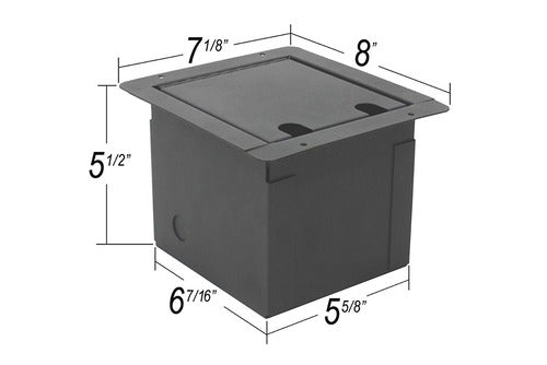 Elite Core | Fb8 4xf2xm1h1e | Recessed Floor Box | 4 Xlr 4