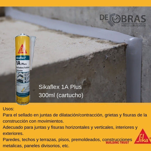 Sika Sikaflex 1A - Expansion Joint Sealant for Floors Walls Terraces 1