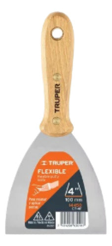 Truper Flexible Steel Spatula 100mm 0