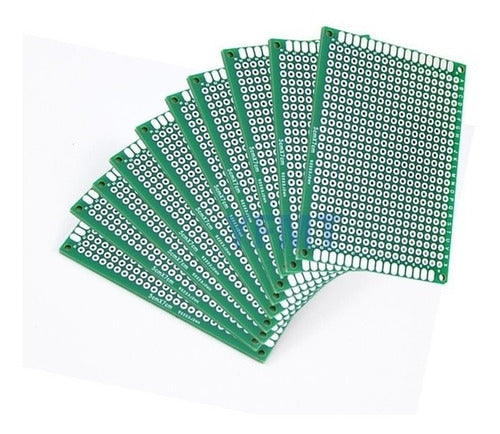 Pcb Placa Protoboard Doble 5x7 Cm Prototipo Fr4 Itytarg 1