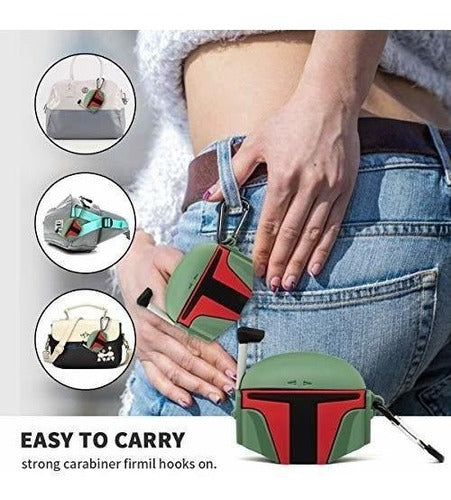 Funda Para Air Pods Pro Accesorios De Silicona Boba Fett 4