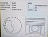 Toyota Pistones 1c Std (4mm) (83mm) Tik Corolla 1988-1992 1