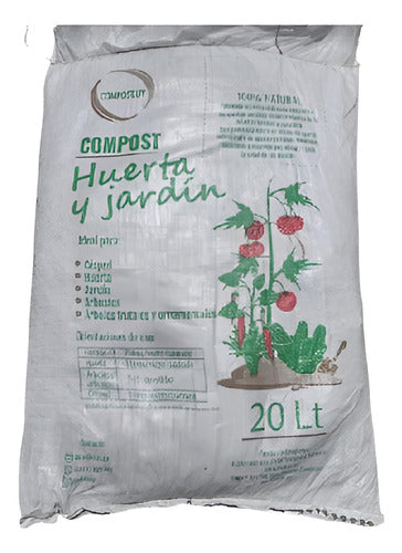 Compost Huerta Y Jardín 100% Orgánico 20 Ltrs.- Grin Wall 0