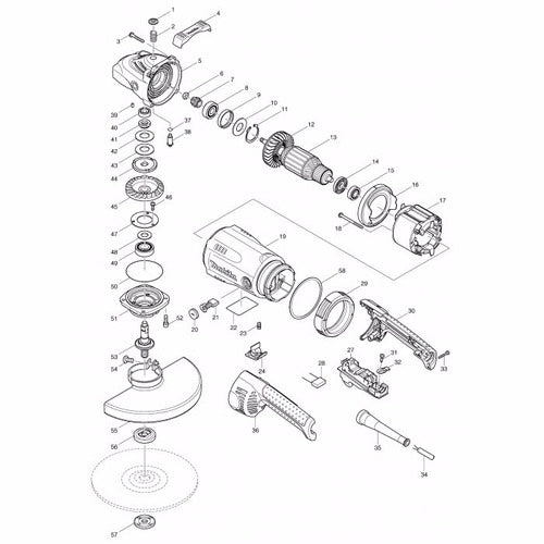 Makita Carbon / Brush for GA7030 / GA9030 Angle Grinder 1