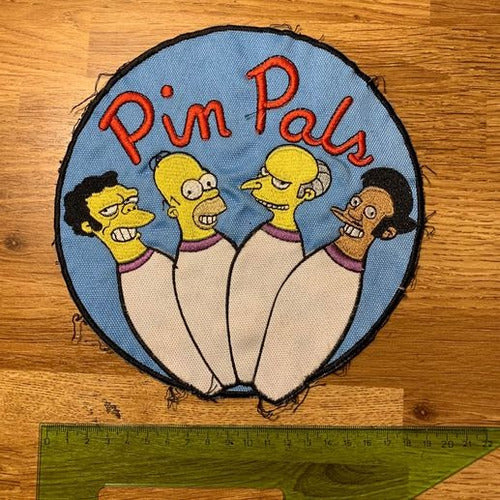 Parche Bordado Los Simpsons Pin Pals Para Espalda Bowling 1