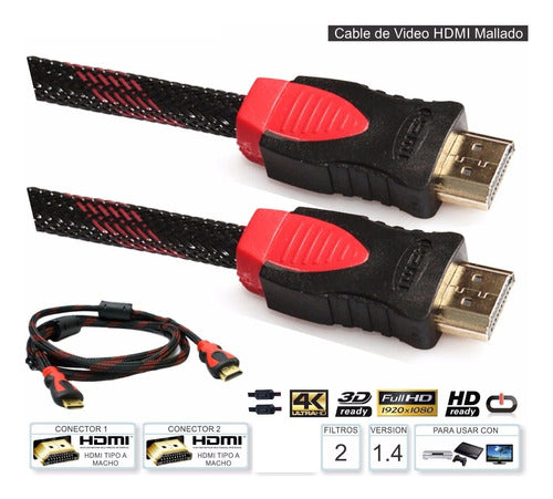 HDTV Premium HDMI Cable 15 Meters 4K Full HD PC TV Smart Notebook 2