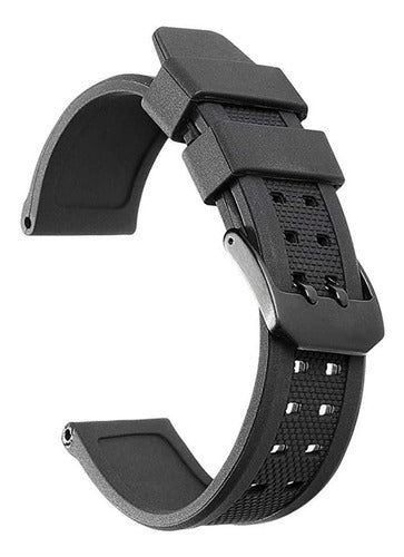 IStrap Replacement For Luminox Silicone Watch Band 23mm Black 0