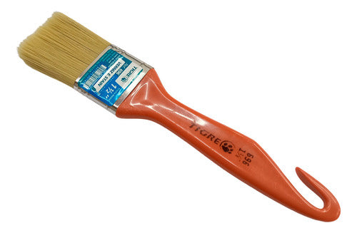 Professional Tiger 1 1/2 inch Synthetic Bristle Wood Paint Brush 0