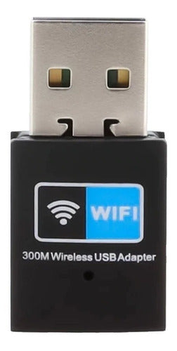 Antena Adaptador Usb Wifi 300 Mbps Portatil Pc - Apa 0