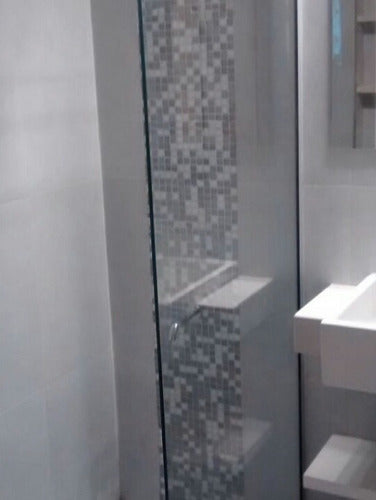 Fixed Safety Laminated Glass Shower Screen Blindex 180x80 6mm 4