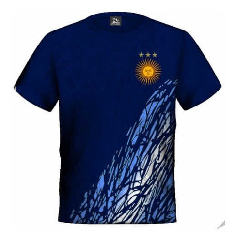 Argentina 3 Stars Blue T-Shirt 0