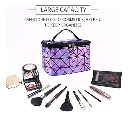 Ubmsa Holographic Makeup Bag, Cosmetic Case 3