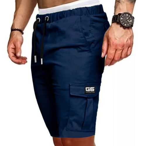 G6 Bermuda Cargo Gabardine Men's Shorts Jogger with Pocket 1