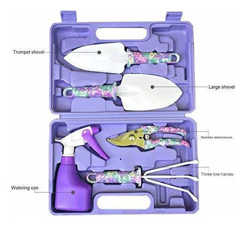 Juego De Herramientas De Jardín Antioxidante Con Estuche De 2