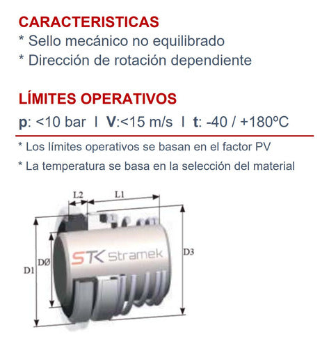 Sello Mecánico Cónico Para Bomba De Agua Con Eje De 32mm 1