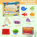 456-Piece Wooden Magnetic Fishing Toy Set 2