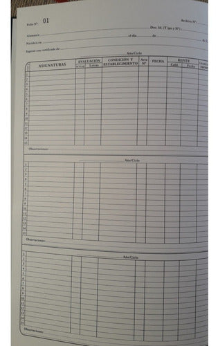 Libro Matriz (6 Años) X 199 Folios 3