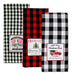 DII Vintage Christmas Farmhouse Kitchen Collection - Set of 3 Cotton Kitchen Towels 0