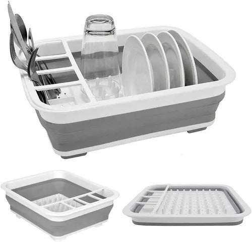 Crystal Rock Foldable Silicone Dish Drying Rack 2