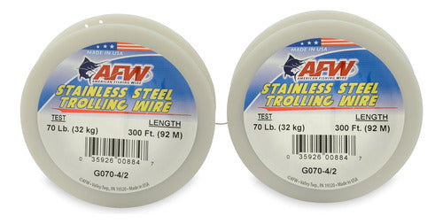 American Fishing Wire Afw Línea Pesca Alambre 20lb 1000ft 1