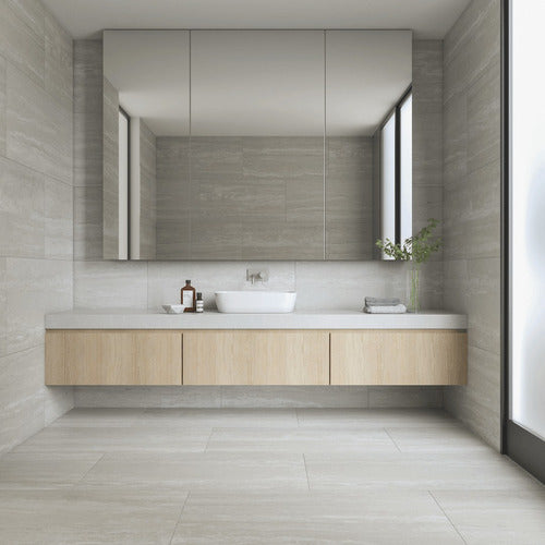 Ilva Porcelanato 60x120 Travertino Grey Rectificado 1