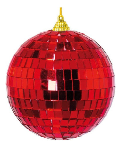 Mirror Ball 5cm - Red Party Pack of 6 1