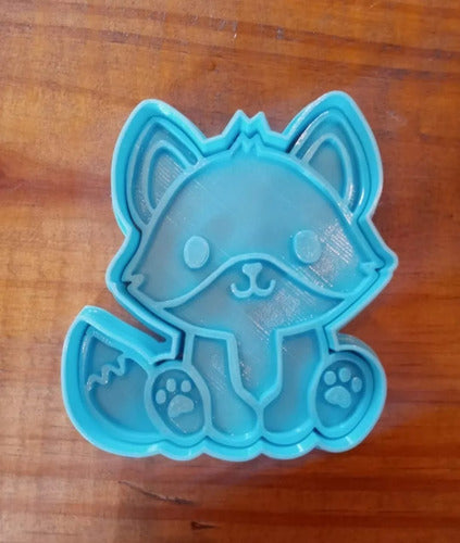 P3D Forest Animals Cookie Cutters + Stamp Set X7 5