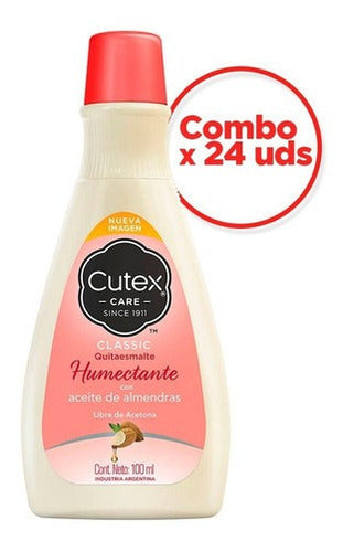 Cutex Quitaesmalte Humectante Aceite Almendras 100ml X 24uds 0