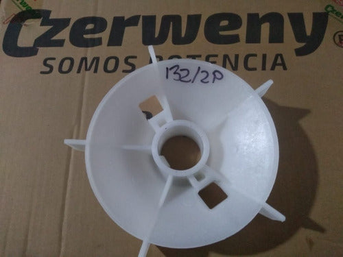 Czerweny 380V 38mm Shaft Fan 180mm Blade 132 Housing 2 Poles 3