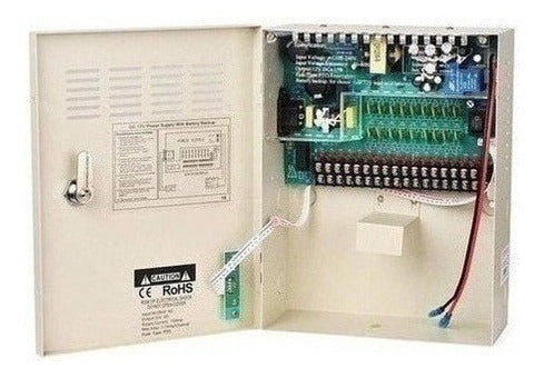 POWER CCTV UPS 12V 10 Amp 18 Salidas Ptc 1