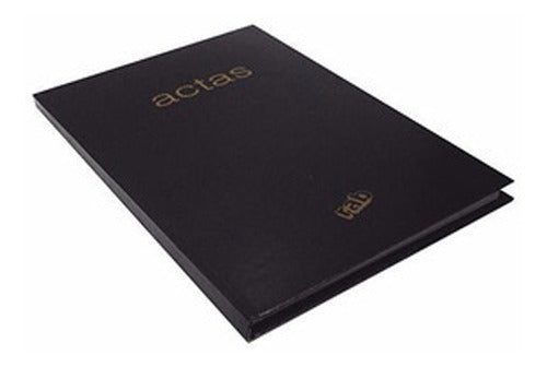 Rab Actas Libro De Actas Negro 2224/a 200 Pags 22 X 33 Cm 1