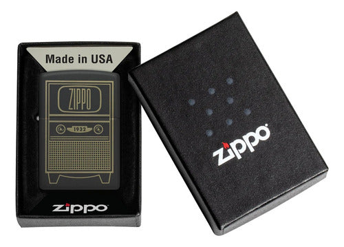 Zippo Encendedor 48619 Vintage TV Design Original Warranty 1