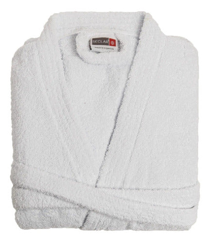 Seclar Classic Bathrobe White 100% Cotton M 0