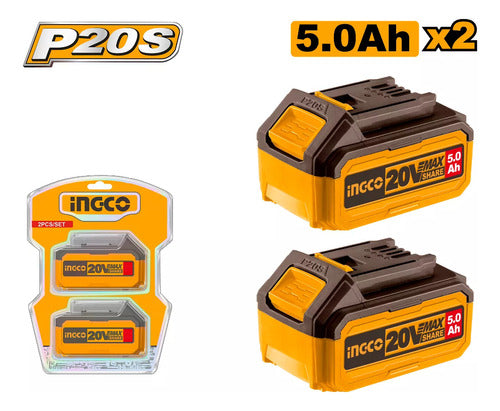 Ingco Set of 2 Batteries 5 Ah Cosli240464 0